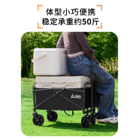 尚烤佳 SKJ-630 露营车 折叠推车 户外营地车 野餐车 便携式野营装备 摆摊小推车 800*670*490mm