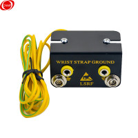 谋福CNMF436防静电L型地线插座手环接地插座台垫胶皮接地扣手腕带连接线(防静电L型地线插座 )