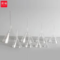 谋福 1099 高硼硅玻璃三角加厚料短颈短管标准漏斗 (灯工直径120mm高硼硅)