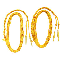 谋福 810 07绶带保安带挂绳穗带肩带精神带礼仪带黄色绶带影视礼服 武尖头