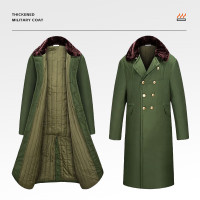 大棉衣1.2米绿色棉里 棉大衣男加厚