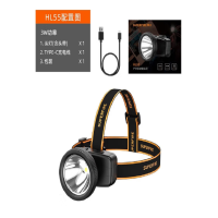 神火(SupFire)LED头灯,HL55 3W,150lm,3.7V,0.5A,800mAh 售卖规格:1个