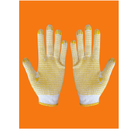 欧杜(ou du) 点胶纱手套600g十针黄点塑手套 单位:双 600双/包定制