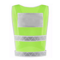 谋福(CNMF)12 反光背心马甲安全衣服交通汽车载车用夜间骑行 马甲(荧光黄透气 )