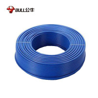 公牛(bull) 电线电缆/BV单芯单股铜线/国标铜芯电线 6平方零线100米