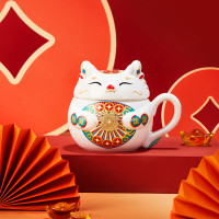 共禾京品 赚赚钱龙马克杯 ZFWACOM230040 白色