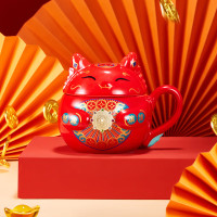 共禾京品 赚赚钱龙马克杯 ZFWACOM230041 红色