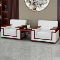 信京贵宾接待沙发办公会议室沙发茶几组合1+1+方几W1080*D900*H880