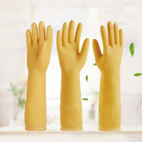 谋福(CNMF)269 耐用型厨房洗碗手套女家务刷碗乳胶洗衣服防水(本色 S码)