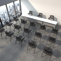 中锐智采 汇云培训椅 无写字板办公椅学生学习椅子可折叠会议椅子