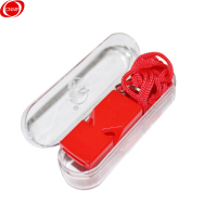 谋福(CNMF)8561 经典篮球裁判口哨 足球口哨 运动装备 黑哨红哨 儿童口哨 教练哨子 (中国红 口哨)