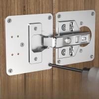 加榜 铰链固定板不锈钢柜门合页修复固定板