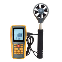 谋福 数字测风速仪手持式风速计测量仪高精度风速风量测试仪测风仪 GM8902+(风速风温风量+数据记录)