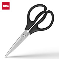 得力(deli)180mm办公生活家用剪刀 中号剪子手工办公用品[大手柄 更舒适] TJ125