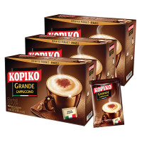 KOPIKO可比可 速溶咖啡粉 饮料三合一印尼进口36包(12包/盒*3) 卡布奇诺