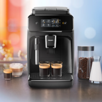 飞利浦 咖啡机 意式/美式 全自动家用/办公室现磨 黑珍珠咖啡机12档细致研磨一体手动奶泡 EP1221/62 全自动