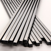 餐具筷子酒店餐馆四方筷黑色筷子