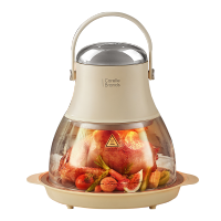 康宁空气炸锅4L大容量小灯泡家用玻璃可视化多功能电炸锅不沾易清洗