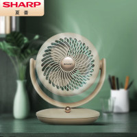 夏普(SHARP) PJ-CA115C-W 空气循环扇家用台式节能电风扇家用摇头电扇换气扇对流风扇小风扇