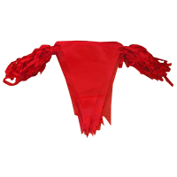 谋福 318 三角彩旗 小彩旗三角串旗装饰结婚 开业院子工地警戒户外小旗子 全红旗款 中号 80米150面