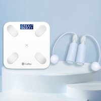 古菲斯(GUFIUS)智能体脂称健康电子称 超燃脂跳绳健康运动器材套装 S1