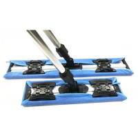 谋福 233无尘拖把 无尘室用净化铝平板夹固式拖把GMP生物制药车间拖把 GM-400整套