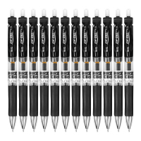 晨光(M&G) K35按动中性笔碳素签字笔圆珠水性笔按压笔 0.5mm 黑色12支/盒