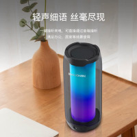 德国巴赫 L4灯光蓝牙音箱 HIFI高保真音效重低音炮音响户外便携手持七彩灯插卡TF卡U盘