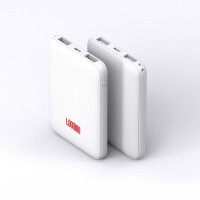 乐默(LOOMOO) 迷你移动电源5000毫安充电宝便携小巧外出方便双USB输出 白色 LPB-012