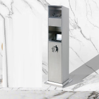 中锐智采YH-249 烟蒂柱 长 335*宽310*高1175MM 304不锈钢含安装