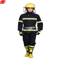 谋福 8517 加厚消防战斗服防护服 训练服 02款藏青款 [含手套腰带靴子头盔] 整套 XXL号(180-185)