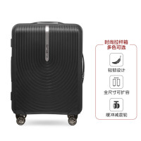 新秀丽(samsonite)KD8*09003行李箱时尚万向轮拉杆箱旅行箱 商务差旅男女旅行登机箱 黑色 28英寸