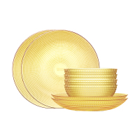 康宁VISIONS晶莹餐具8件组 （小碗*4+深盘*2+平盘*2）