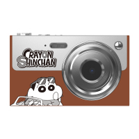 蜡笔小新 TC300 CCD 高清数码相机 棕色大屏 双摄小相机 便携入门级照相机