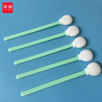 谋福(CNMF)6199 细无尘布净化棉签不掉屑镜头显示屏线路板擦拭棒 海绵大圆头(100只)5包装