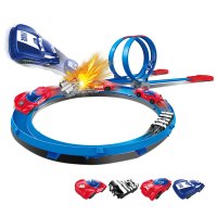 Sising 爆裂勇士特技轨道飞车-高端套装(暗夜战车/疾影警探猎鹰刑警/炼狱飞车)SS038