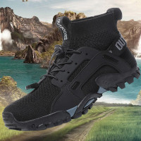 谋福(CNMF)户外登山鞋 男士溯溪鞋户外休闲登山徒步钓鱼套脚涉水鞋 (W-25黑色)