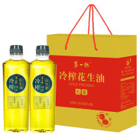 第一坊 冷榨花生油 家用食用油 可控瓶口500ml*2
