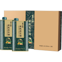 第一坊 有机花生油 压榨一级 食用油900ml*2