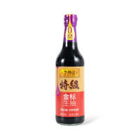 李锦记 特级金标生抽炒菜凉拌调味上色爆炒蒸家用装 金标生抽500ml 1瓶