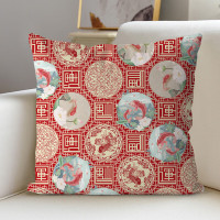 金丝莉(kintheri) 休闲抱枕 居家沙发床靠抱枕 吉祥 40x40cm