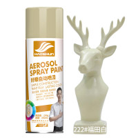 好顺 自动手摇自喷漆金属防锈家具木器漆汽车家用 福田白色5*450ml