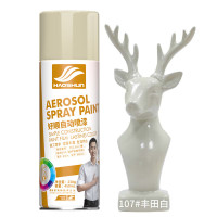 好顺 自动手摇自喷漆金属防锈家具木器漆汽车家用 丰田白色5*450ml