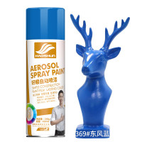 好顺 自动手摇自喷漆金属防锈家具木器漆汽车家用 东风蓝色5*450ml