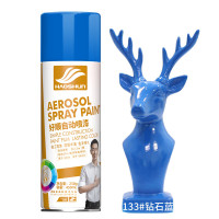 好顺(HAOSHUN) 自喷漆133#钻石蓝色450ml 5瓶装