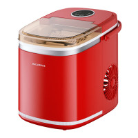 迈卡罗(MACAIIROOS)制冰机家用商用小型迷你造冰机全自动宿舍KTV冰块制作器欧式子弹冰 红色