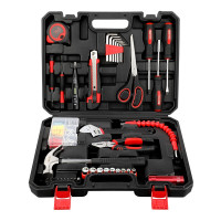 赛拓(SANTO)家用工具箱套装 工具组套 家庭维修工具包 多功能五金工具箱 实用经典款 42件维修组套