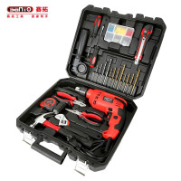 赛拓(SANTO)冲击钻家用维修工具套装 综合组套多功能大功率冲击钻电锤 500W冲击钻组套 82件套