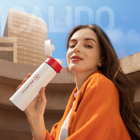 迈卡罗(Macaiiroos) 温杯大容量轻量水杯男女学生304不锈钢车载弹盖杯 MC-8451BW