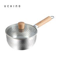 内野(UCHINO)不锈钢锅汤锅煮奶热奶牛奶锅煮面泡面锅 奈良雪平锅 HU-HX18-01
